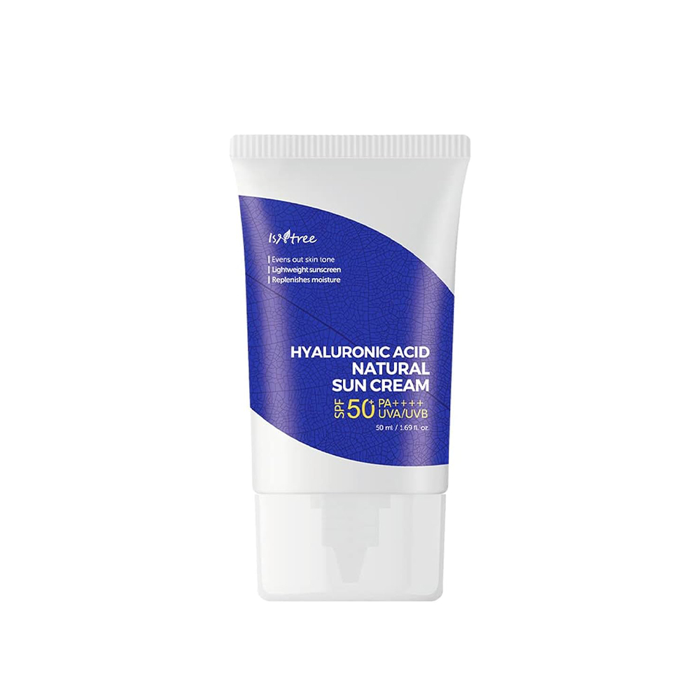 کرم ضد آفتاب و مرطوب کننده پوست ایزنتری IsNtree Natürliche Sonnencreme mit Hyaluronsäure SPF50
